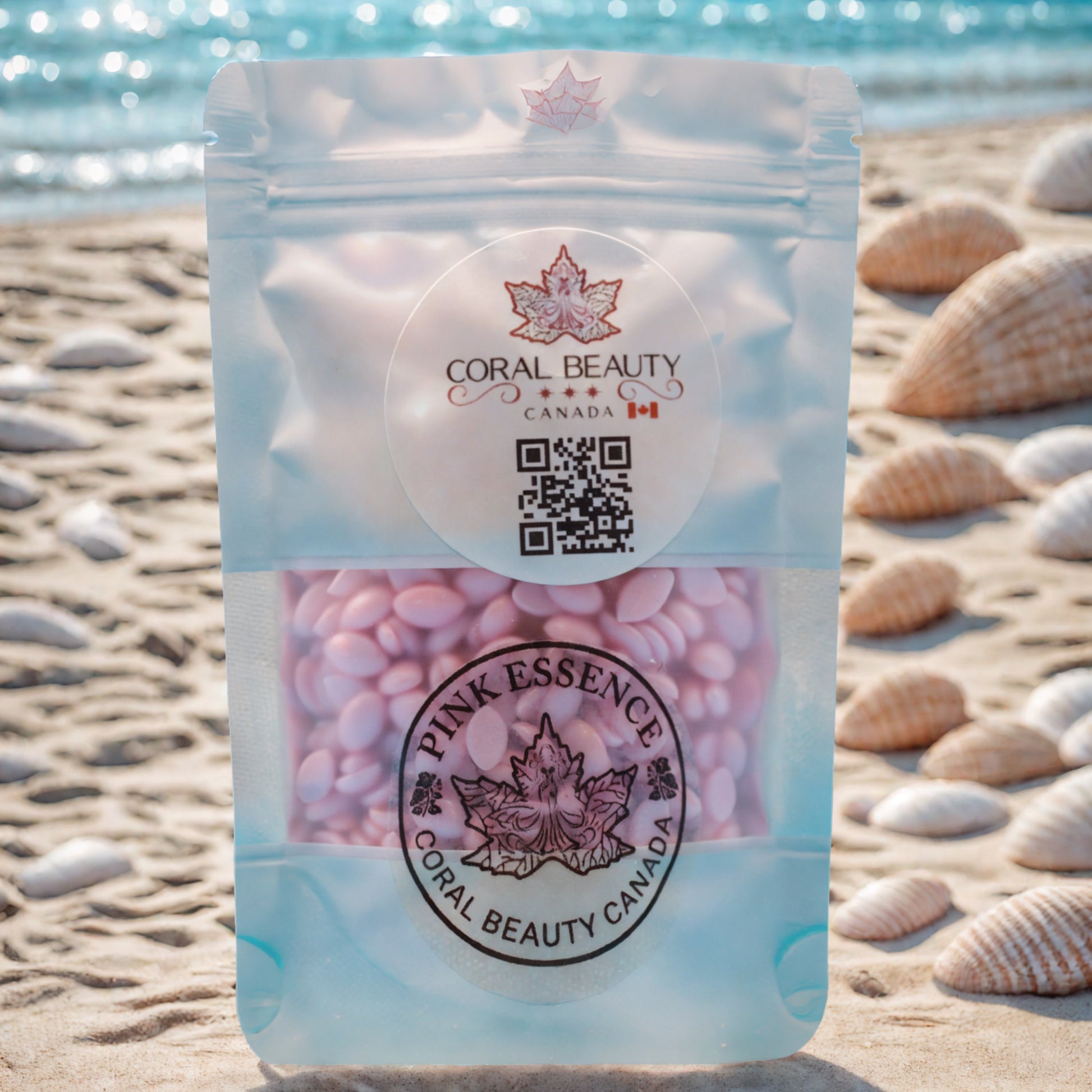 PINK ESSENCE Plumeria Sample - Creamy Pink Hard Wax (3.5oz / 100g)