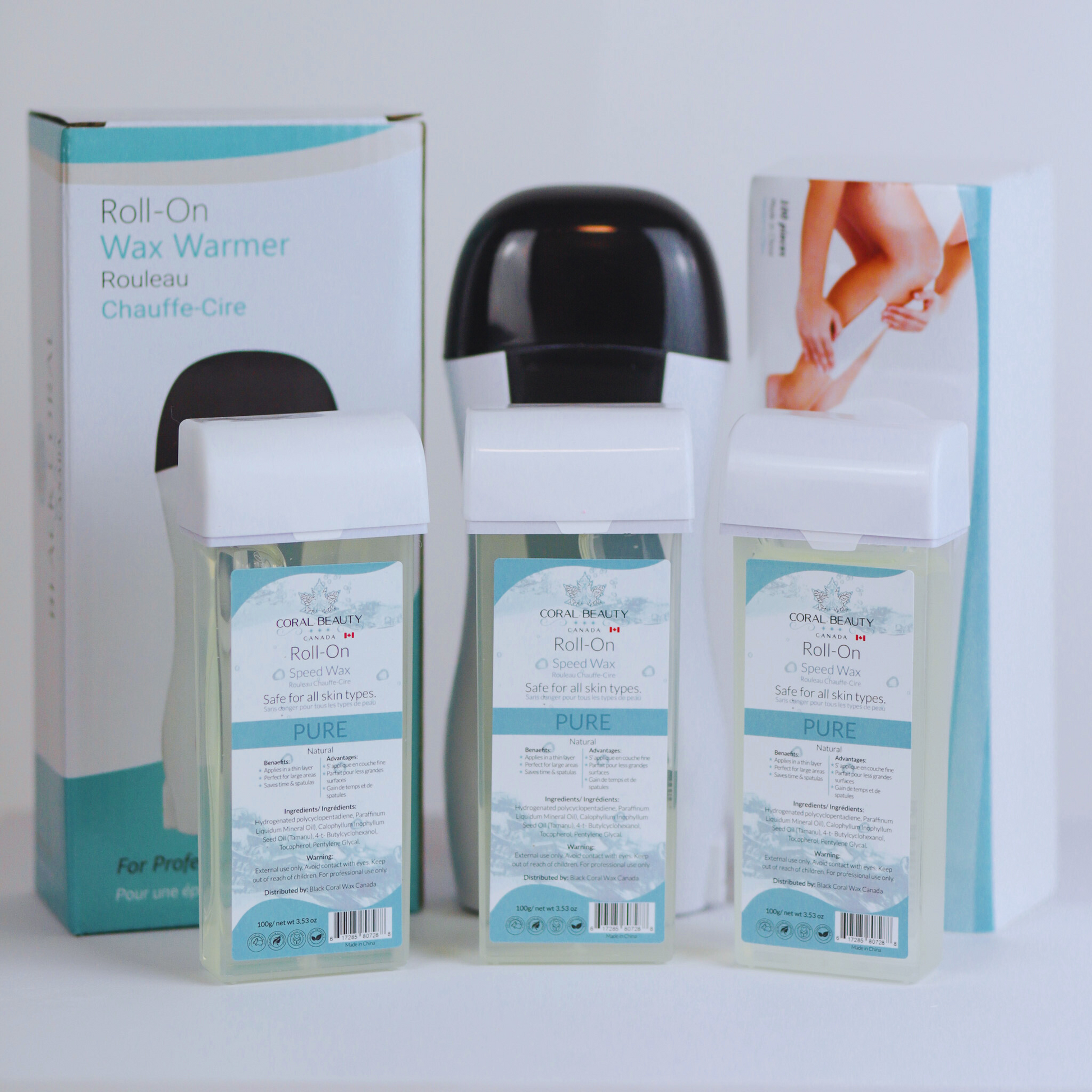 Soft Wax Warmer, Waxing Kit, Soft wax cartridges