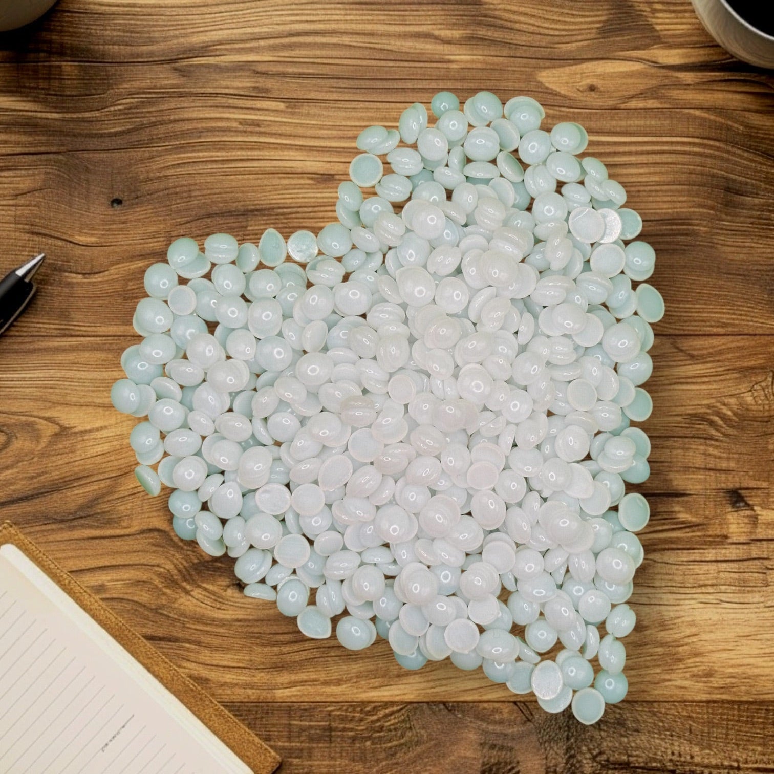 White Pearl Hard Wax, hypoallergenic, Mae Mae Hard Wax, Bushbeads hard wax