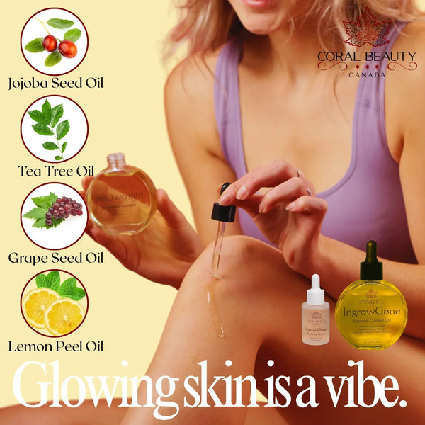 Ingrown Hair Control Prevention Oil and serum Coral Beauty