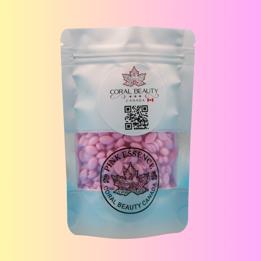 Combination of 5 (Five) hard wax samples: BLACK, WHITE, BLUE, PINK, VIOLET (each: 3.5oz / 100g)