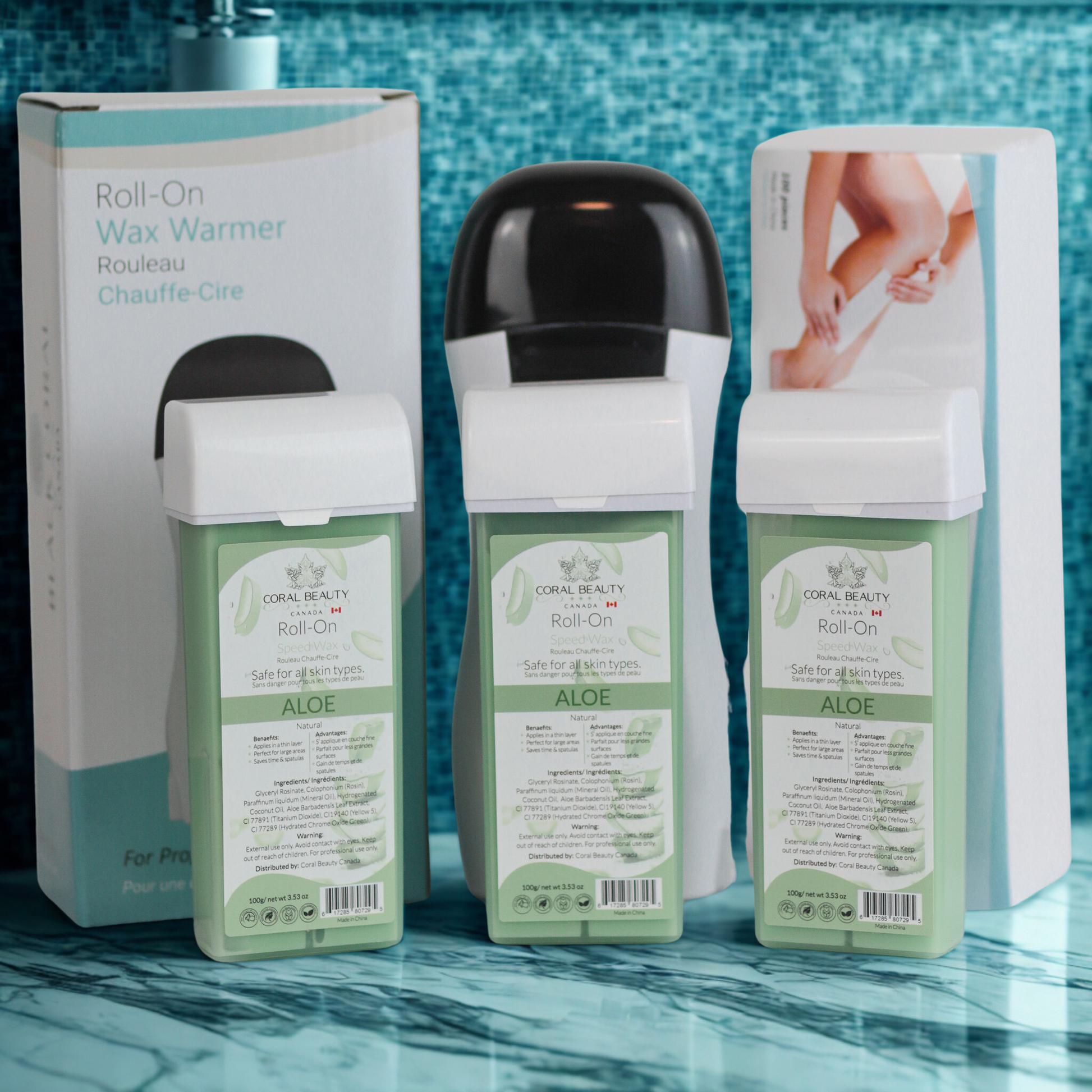 Soft Wax Warmer, Waxing Kit, Soft wax cartridges