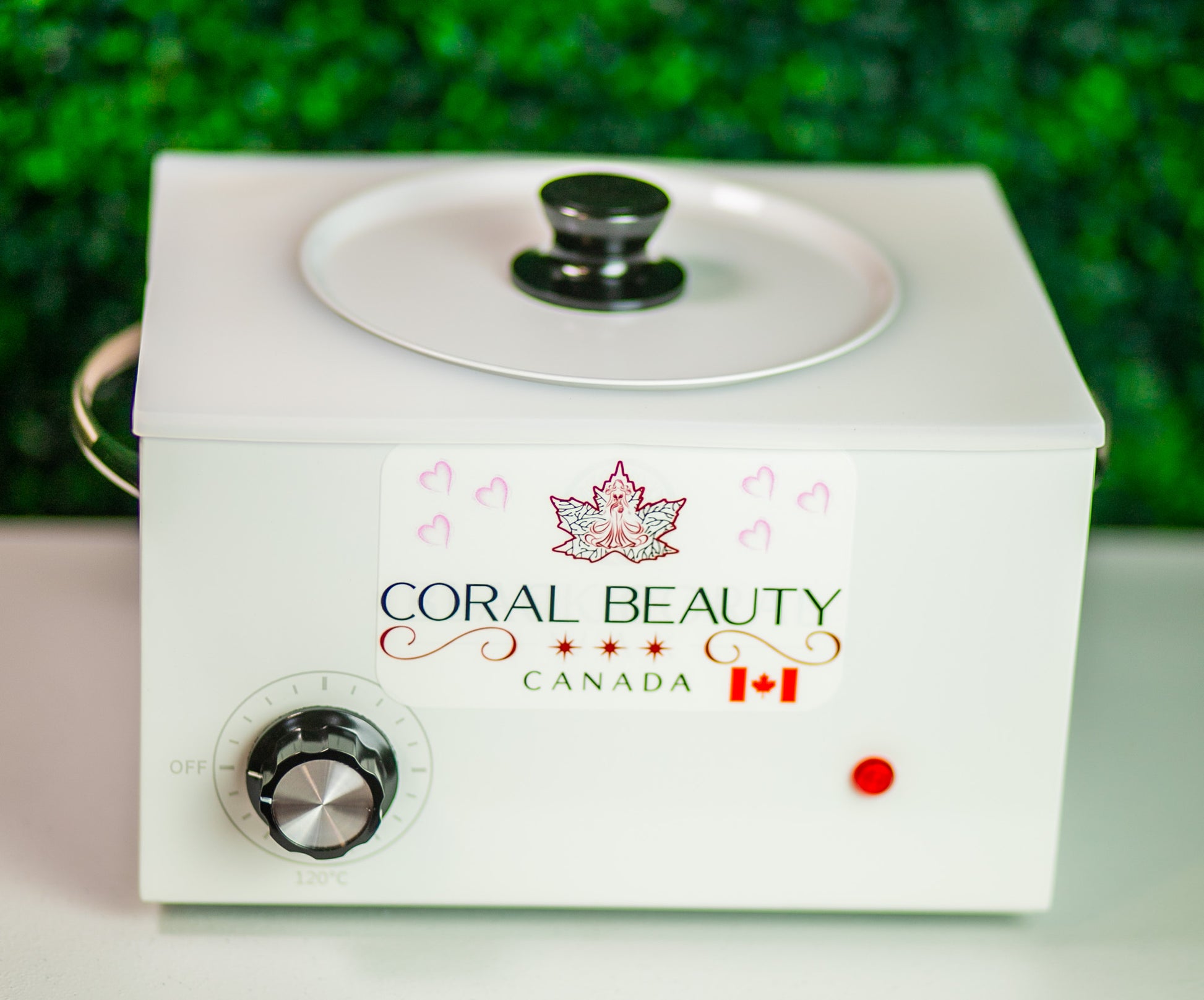 Wax Warmer with white Silicon insert and lid, Waxing Kit, White Silicon Insert